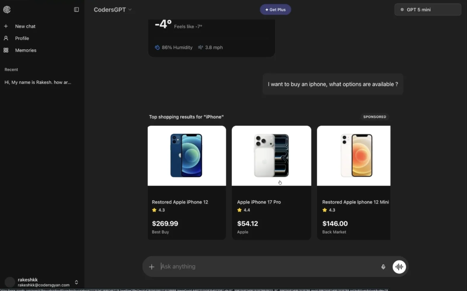 ChatGPT clone - full AI SaaS screenshot