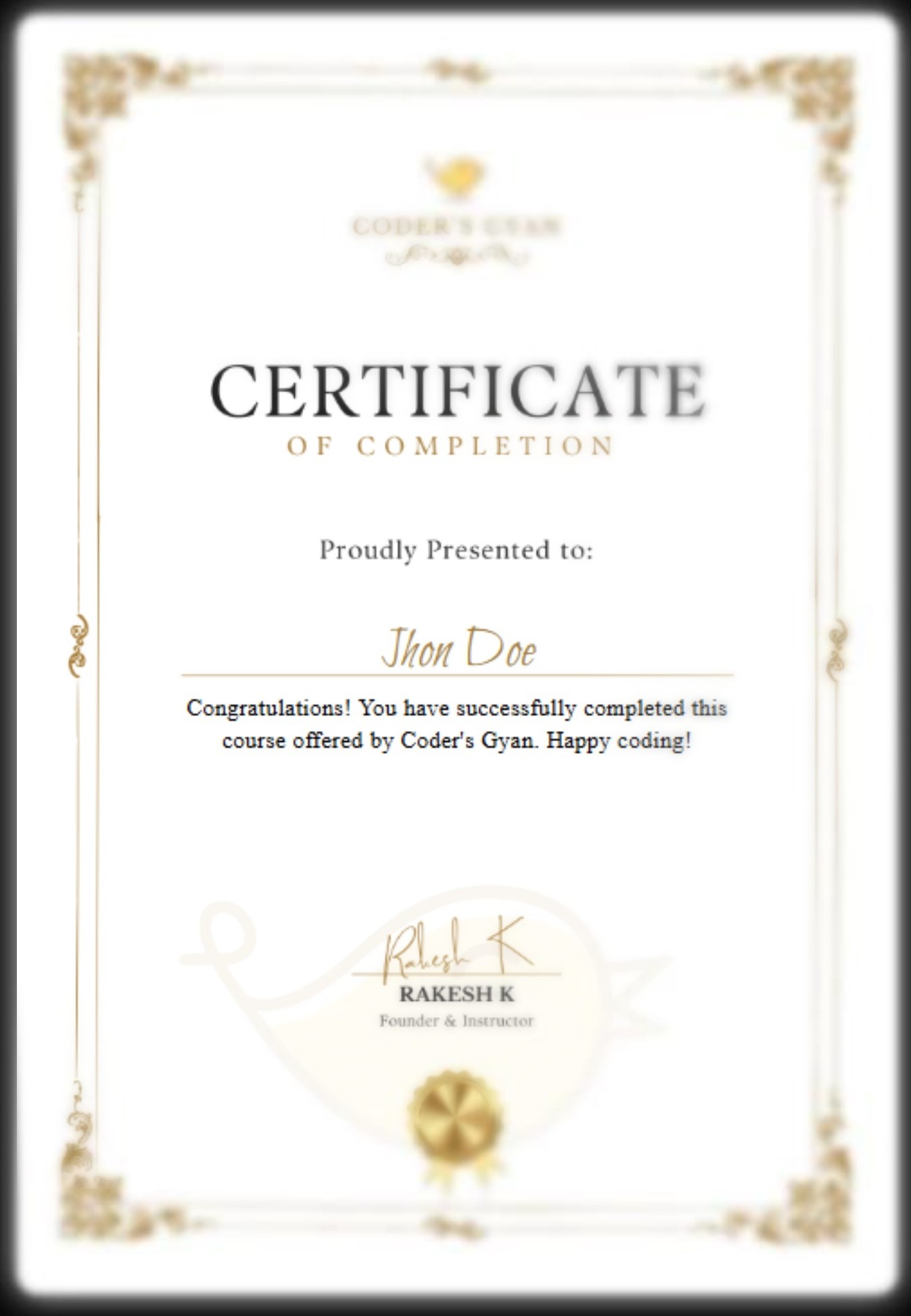 Course certification