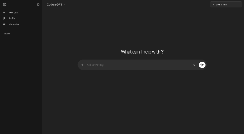 AI SaaS App: Chat Window