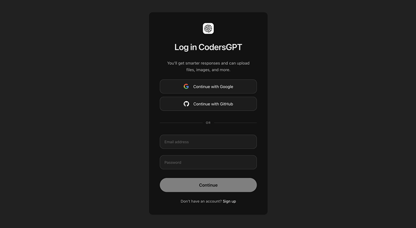 AI SaaS App: Login