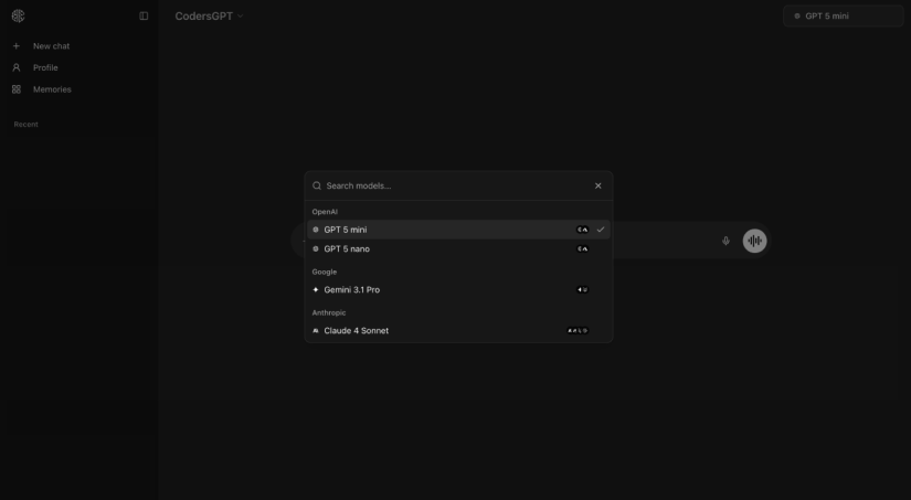AI SaaS App: LLM Switching
