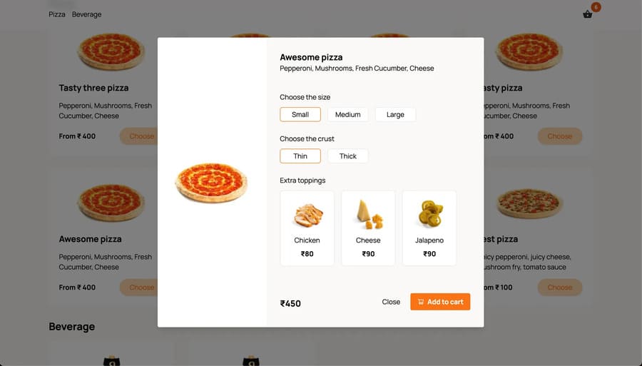 Select menu